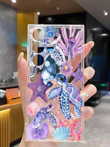 1件裝頂級紫色海星海龜水母軟質保護手機殼，相容於 Honor Galaxy A04e/12/A13/A14/A34/A50/A52/A53/A54/S21/S22/S23/S24/S25/S25Ultra/S25FE/S26/S26 PLUS/S26 ULTRA/S26 EDGE/ 6A/7A/8A/ 12T/13T/15T/15 TPRO，[國際版，非本地版] - 無色 - 查看 5