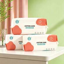 70pcs/Disposable Face Towel Soft Cleansing Cloth Thickened Pearl Texture Pull-Out Face Towel Convenient Hygienic Dry & Wet Dual-Use Face Towel - Disposable Face Towels - View 8