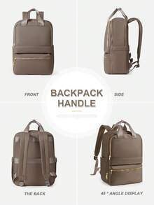 Unisex Travel Backpack, Fits 15.6 Inch Laptop, For College, Meets Airline Carry-On Personal Item Standards, Laptop Business Commute Sports Backpack - Khaki - View 6