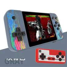 Handheld Console Dual Built-In 800 In 1 Fc Classic Arcade Retro Retro Macaron 35 "Horizontal Screen - Grey - View 1