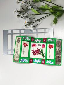 Cetakan Pemotong dan Embossing Scrapbook, Kartu Ucapan Gaya Vintage Buatan Tangan, Kartu Lipat Tiga Buatan Tangan, Sempurna untuk Scrapbooking DIY, Album Foto, dan Kartu - Satu ukuran cocok untuk semua. - View 4