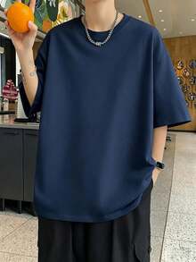Men T-Shirts - Navy Blue - View 3