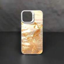 Golden Butterfly Case For IPhone 16 Pro Max, Apple 15 Pro, Premium 14 Pro, Beautiful 17 New Model - 彩銀殼-紫色-金色蝴蝶(superb) - 查看 11