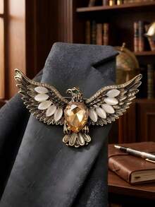 Metal Bird Brooch - Classic Animal Brooch, Women's Unisex Style, Casual Party Jewelry Accessory / Friend Gift Badge Decoration - Eagle - View 10