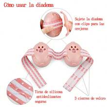 2 En 1 Orejeras Antiruido Bebe 0-4 Protector Auditivo - Rosa - Ver 7