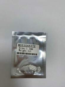 100% 小莫桑石 白色 D 色圓形切割莫桑石散石，適用於珠寶製作（數量有誤，請參考重量 1ct） - 白色 - 查看 27