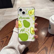 Funda para teléfono: Bonito diseño de aguacate con ilustración de rodajas de fruta que se repite sin interrupciones, transparente, con protección anti-caídas en las cuatro esquinas, para iPhone 17 16 15 14 13 12 11 16 Pro 17 Pro 14 Pro Max 15 Pro Max 16 Plus 17 Air X XS y XS Max. La primera opción como regalo para iPhone, Redmi, PIXEL, , , OPPO, VIVO, , , HONOR. - Multicolor - Ver 2