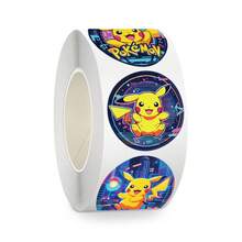 Hasbro 500pcs Roll Round Stickers, Cyber Neon City Round Label Stickers, Gift Sealing & Journal Decoration, Suitable For Holiday Party And Birthday Gifts - Multicolor - View 6