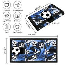 1pc Multifunctional Portable Snap-Button Tri-Fold Wallet, Halter Wallet With Detachable Lanyard, Card Holder With Zipper Coin Pocket, Multiple Card Slots And ID Window, Everyday Portable Wallet - Multicolor - View 3