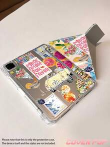 夏季公路旅行圖案平板保護殼，相容 iPad Air 11 吋 M3 2025/M2 2024、Air 第 5 代 2022、Air 8 2026 (11/13 吋)、(A16) 11 吋第 11 代 2025，亦相容 Galaxy Tab、Kindle Paperwhite 第 12 代 2024，透明背蓋，自動睡眠/喚醒功能，氣囊保護，適合辦公使用或作為禮物 - 彩色 - 查看 5