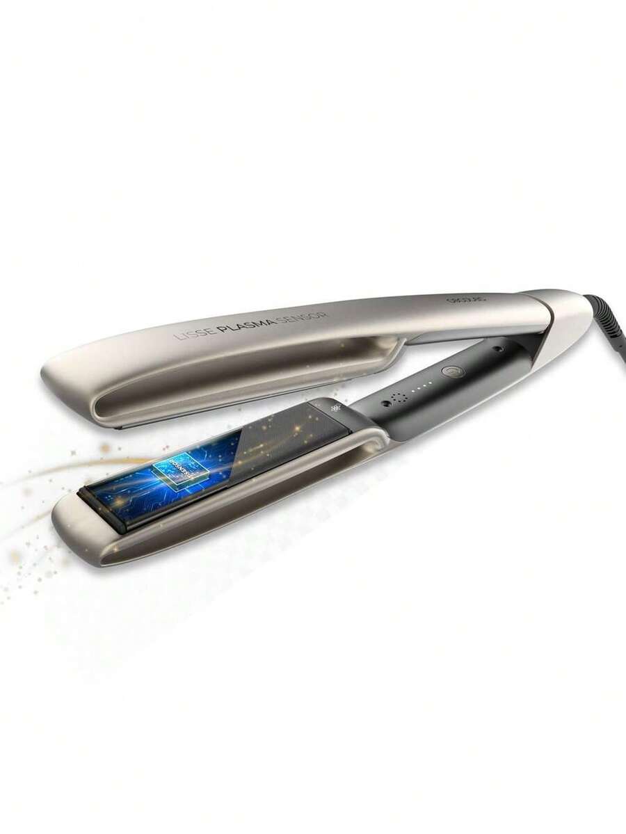 Cecotec Lisse Plasma Sensor Hair Straightener: Intelligent Sensor Technology Detects Movement And Prevents Heat Damage, Floating Plates With Nano Silk For Smooth, Frizz-Free Straightening, Adjustable Temperature Control, 360° Swivel Cord, And Auto Shut-Off For Convenience. - Multicolor - View 1