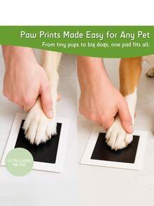 Pet Paw Print Set, Includes 1 Ink Pad And 2 Print Cards, Halloween, Thanksgiving And Christmas Gift, Record Pet Growth, Cherish Lifelong Memories - Multicolor - View 4