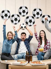 6 Stück Sport Papierlaternen, 7,87 Zoll Sport Hängende Papierlaternen, Fußball, American Football, Baseball, Basketball, Volleyball, Softball Laternen für Sport-Themen Party, Spiel, Geburtstag, Hochzeit, Brautparty Dekoration - Kugellaternen-Ornamente - Übersicht 7