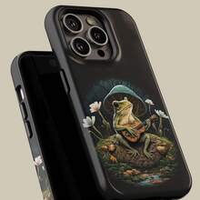 Husa pentru telefon cu design floral, Prințul Caciucă cântând la chitară în întuneric, pentru iPhone 17 16 15 14 13 12 11 Pro Max, husă florală pentru Samsung S21 S22 S23 S24 S25 Ultra - Carcasă lucioasă rezistentă - Vizualizare 4