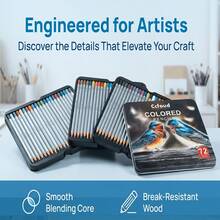 72pcs Oil-Based Colored Pencils Suitable For Drawing, Blending & Shading - Rich Multicolor Wood Pencils With Wood, Durable Color For Artists & Students, Ideal For Blending Effects,For Professional Artistic Use - 72 Colored Drawing Pencils - View 1