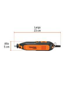 Truper PRO MOTO-A3 Herramienta rotativa 135W con 97 accesorios - naranja - Ver 3