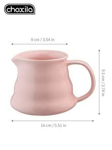 choxila 1 Set/2pcs Pink Coffee Pot Set 450ml Ceramic Pour-Over Coffee Pot With Pink Ceramic Filter - Pink Ceramic Two-piece Set - View 6