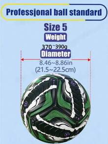 1pc Size 5 Standard Soccer Ball, Indoor/Outdoor Universal, Game/Training Use, Gift Inflatable PU Leather Multi-Color Team Sports Football (Football Shipped Deflated) - Multicolor - View 7