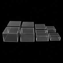 8pcs Modern Display Stands, Countertop Clear Food Risers For Buffet Table, Reusable Acrylic Pedestal Decoration For Cupcake - Transparent - View 8