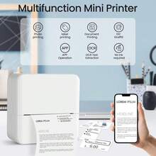 迷你印表機,便攜式迷你無線熱感無墨印表機,相容 iOS 與 Android,小型口袋印表機,適用照片、相片、日記、DIY、學習筆記、備忘錄 - 彩色 - 查看 8