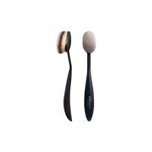 Professional Face Brush Foundation Contour Blending Powder Concealer Brush Kabuki Large Oval Brush Synthetic Fibers, - Negro - Ver 1