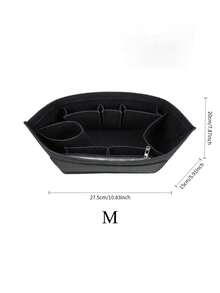 Small Wallet/Pouch Organizer Insert For Le Pliage Ladies Handbag - Black - View 10