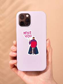 Funny Oliver Tree Music Sticker, "Miss You" Pop Singer Vinyl Decal For Laptop, Robin Schulz Song Fan Merchandise For Water Bottle, Sarcastic Musician Gag Gift For Friends - Multicolor - View 7