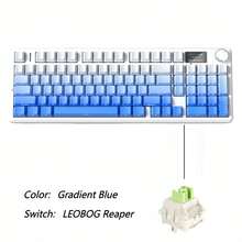 AULA F99MAX Mechanical Gaming Keyboard, Featuring Type-C + 2.4G Wireless + Bluetooth 5.0 Triple Modes, Hot-Swappable Switch, RGB Backlight, 8000mAh Battery, Compatible With Windows/MacOS/IOS/Android Systems, Suitable For Competitive Gaming And Office Use - View 12