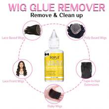 Goiple 9PCS Extra Hold Wig Installation Kit For Lace Front Wigs, Waterproof Hair Adhesive Glue For Frontals & Toupees,Remover,Tames Flyaways Hair Wax Stick,Travel Size Wig Styling Set With Elastic Band & HD Cap,Beginner-Friendly For Daily Wig Care & Styling - 38ML - 查看 6