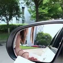2pcs YASEENLIN Universal Glass Car Wide Angle Blind Spot Rearview Mirrors, 360° Adjustable, High Definition, Frameless, Small Fan-Shaped, Non-Myopia Lens Curvature, Universal Fit For All Car Models - One Size Fits All - View 5