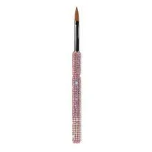 Professional Diamond Nail Art Brush Set - 3 Sizes Pink Rhinestone Acrylic Nail Brush For Nail Extension, 3D Carving, And Gel Polish Application - Salon Quality Manicure Tools - Pink - View 10
