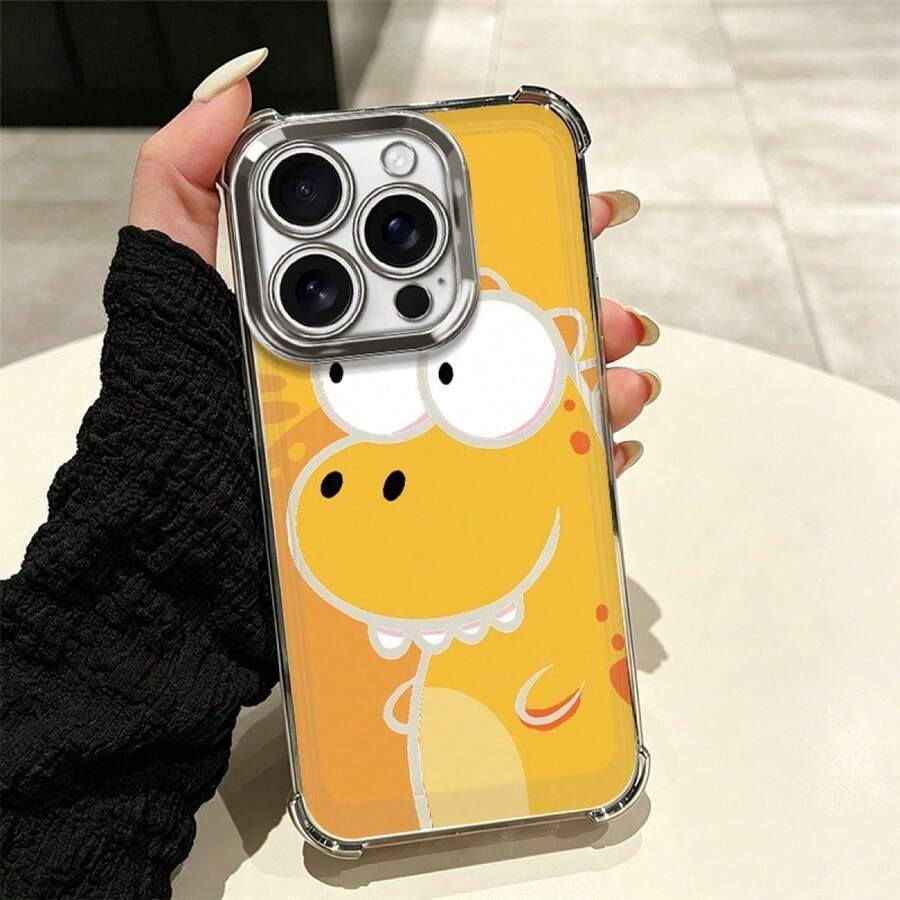Cartoon Dinosaurs Modern Design Cell Phone Case With Full Drop Protection And Features, Suitable For Multiple Mobile Models Such As Series 5 Up To 17 Pro Including Plus, Pro, Pro And 16e, A And S Series With A03, A04, A04e, A05, A06, A12, A15, A22, A32, A34, A35, A54, A55, S23, S24 Ultra, Moto G52, G54, G84, C40, C65, M5s, M6 Pro 4G, X5, Pro And 9A, A3, Note 11 4G, Comfortable And Durable Case For Everyday Use - 多色1 - 查看 1