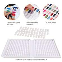 Papan Display Kartu Warna Kutek 120 Warna, Buku Kutek Gel dengan 120 Buah Kuku Palsu, Papan Sampel Warna Kutek Salon Kuku Profesional - View 9
