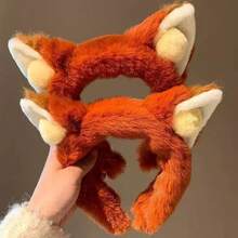 Disney 1件精緻柔軟絨毛《動物之都》Judy Nick 耳朵髮箍，卡通 Cosplay 髮箍，舒適洗臉化妝用髮飾，情侶禮物，適合女性與女孩 - 8 - 查看 2