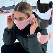 1pc Winter Ear Warmer Face Mask, Warm Windproof Ear Cover, Cold-Proof Ski Mask, Suitable For Skiing, Cycling And Other Outdoor Sports - Multicolor - View 9