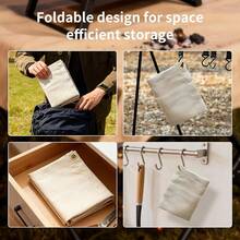 Portable Outdoor Camping Flame Resistant Mat, Outdoor Grill Mat, Flame Resistant Deck And Patio Protector, BBQ Mat, Picnic Grill Heat-Resistant Mat, Flame-Retardant High-Temperature Flame Resistant Blanket Fiberglass Mat, Outdoor Tool - Multicolor - View 3