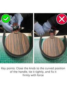Table Tennis Rubber Manual Cutting Tool, DIY Rubber Sheet Manual Edge Cutter, Roller Glue Stick Roller Cutter, Universal For Shakehand And Penhold Paddles - A - View 4