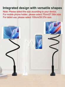 Long Arm Bed Tablet Holder With Flexible Gooseneck, Slouchy Bedside Clip Mount, Compatible With All 9/10/11/Pro/Air Series, Suitable For IPhone And Switch Game Console, Adjustable Phone Stand - Multicolor - View 5