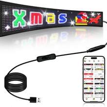 LED Signs That Can Be Programmed, Adaptable LED Displays, Text Programming Via Mobile App, Adjustable Brightness Settings, By USB, Ideal For Store Signage, Vehicles, Concerts, Festive Decorations, And Gifts - LED Sign - View 16