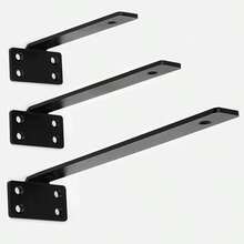 4Pcs Floating Shelf Brackets 15-25cm Heavy Duty Metal Support Wall Hanging - 20cm - View 5