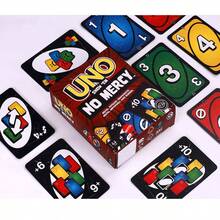 Mattel UNO Show 'Em No Mercy 卡牌遊戲,經典配對卡牌搭配獨特強大功能卡,可攜式多人旅行遊戲,適合家庭遊戲之夜與派對,生日、聖誕、節日禮物,適合青少年、成人與遊戲收藏家 - 毫不留情 - 查看 2