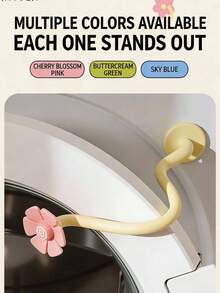 Multiple Styles Cute Flower Magnetic Washing Machine Door Handle, Flexible Bendable Washing Machine Door Support Device, Keeps Door Open; Anti-Mold Ventilation Support Block For Front-Loading Washing Machines, Home Decor Item. - A - View 9