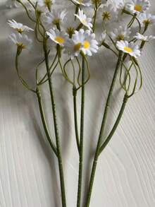 6/12pcs Artificial Chamomile Flowers, Realistic Fresh Chamomile Shape With Delicate Layered Petals, Soft Touch, Perfect For Birthday Party, Wedding Banquet, Holiday Celebration Table Decor, Daily Home Decoration, Photography Props, Everlasting Freshness To Light Up Every Important Moment - Multicolor - View 12