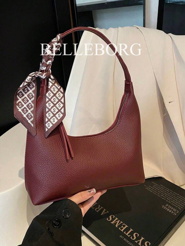 Nuevo Bolso de Hombro Versátil de Verano para Mujer, Ideal para Viajes Diarios y Uso Casual - Borgoña 2 - Añade 2