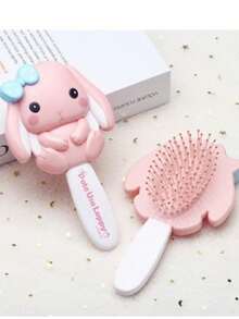1pc Cute Shaped Air Cushion Comb For Girls Scalp Massage Brush Suitable For Both Wet And Dry Hair Anti-Static To Smooth Frizzy Hair - Multicolor - View 7