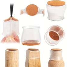 20/16/8/4/1pc Furniture Chair Leg Protectors, Silicone Chair Leg Caps, Anti-Slip Chair Leg Pads, Cap Set With Felt Lining - Transparent Silicone Floor Protection Pads. Suitable For Restaurant, Hotel, Cafe, Bedroom, Living Room, Etc., Anti-Slip And Quiet. Please Refer To The Size Chart To Choose Based On Your Needs. Ideal Gift For Father's Day And Mother's Day. - Anti-slip Sleeve - View 5