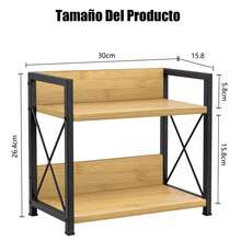 Countertop Shelf Organizer, Coffee Bar Accessories, Spice Rack, Coffee Countertop Shelf, 2-Tier Coffee Organizer Station For Cups, Glasses, Creamer And Syrup (Brown) - 摩卡棕 - 查看 2