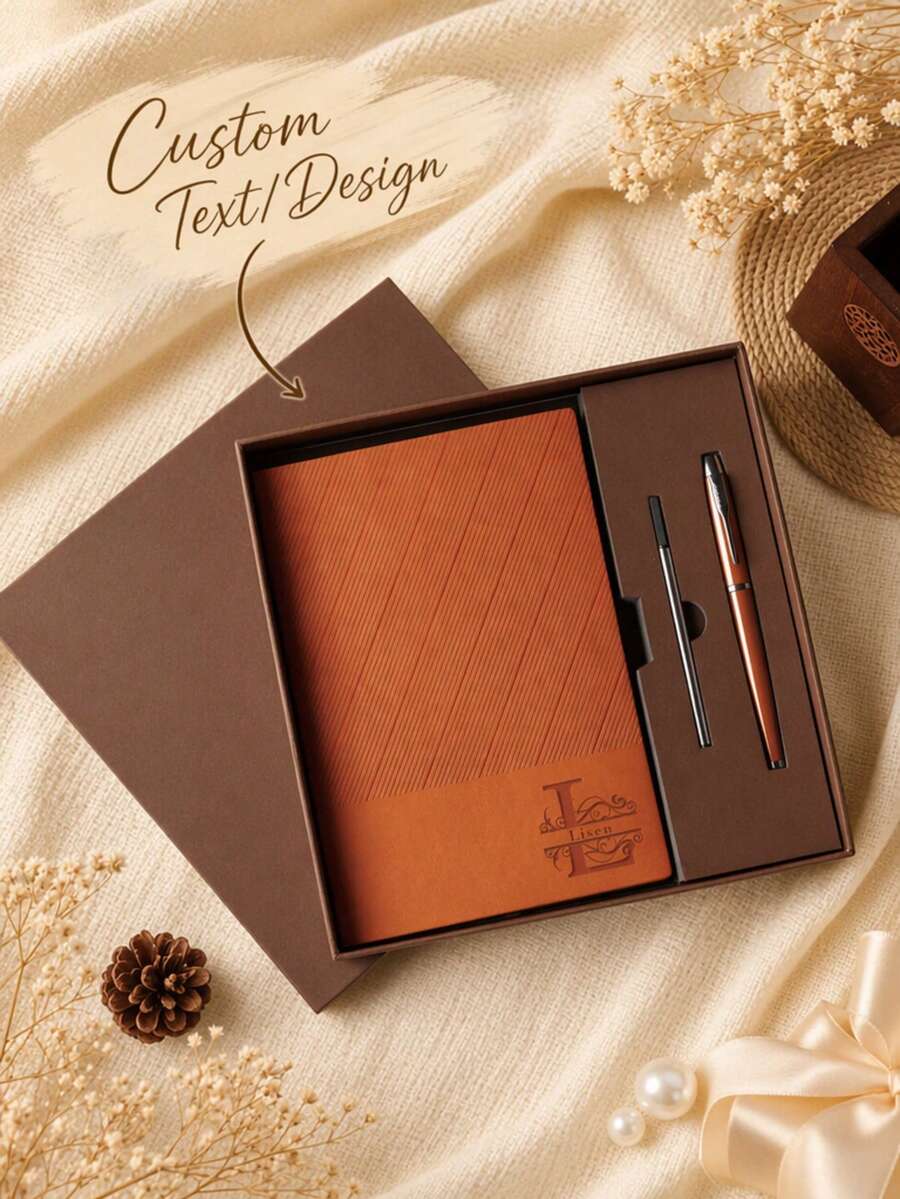 Customized High-End Notebook And Fountain Pen Gift Sets, Customized Elegant Writing Sets, Customized Personalized Notebooks And Fountain Pens, Customized Notebook Gifts, Customized Beautiful Office Stationery Sets, Customized Elegant Notebooks, Customized Deluxe Notebooks.