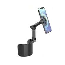 2-In-1 Magnetic Car Phone Holder - Strong Magnet, 360° Rotating Adjustable Arm, Durable ABS Material Suitable For Most Car Models, Includes Magnetic Phone Sticker - Black - View 9