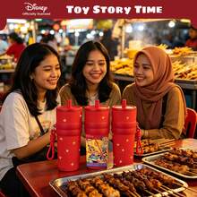 【官方授權】Disney Toy Story 紅色不鏽鋼吸管水杯附繩掛帶，巴斯光年 胡迪 潔西 卡通保溫隨行杯，便攜防漏保溫瓶，適合兒童成人、學校辦公室旅行，可愛角色禮物 - 彩色 - 查看 6